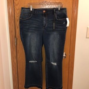 Dollhouse blue jeans size 18 plus size flare boot